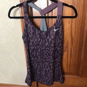 Purple patterned Nike tank